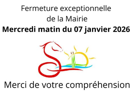 FERMETURE EXCEPTIONNELLE DE LA MAIRIE 07/01/2026