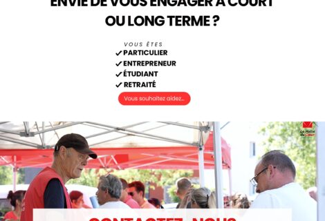 LA HALTE DU COEUR – RECHERCHE BÉNÉVOLES