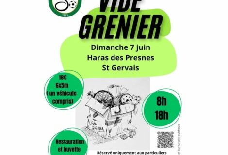 VIDE GRENIER AS ST GERVAIS – DIMANCHE 07/06/26