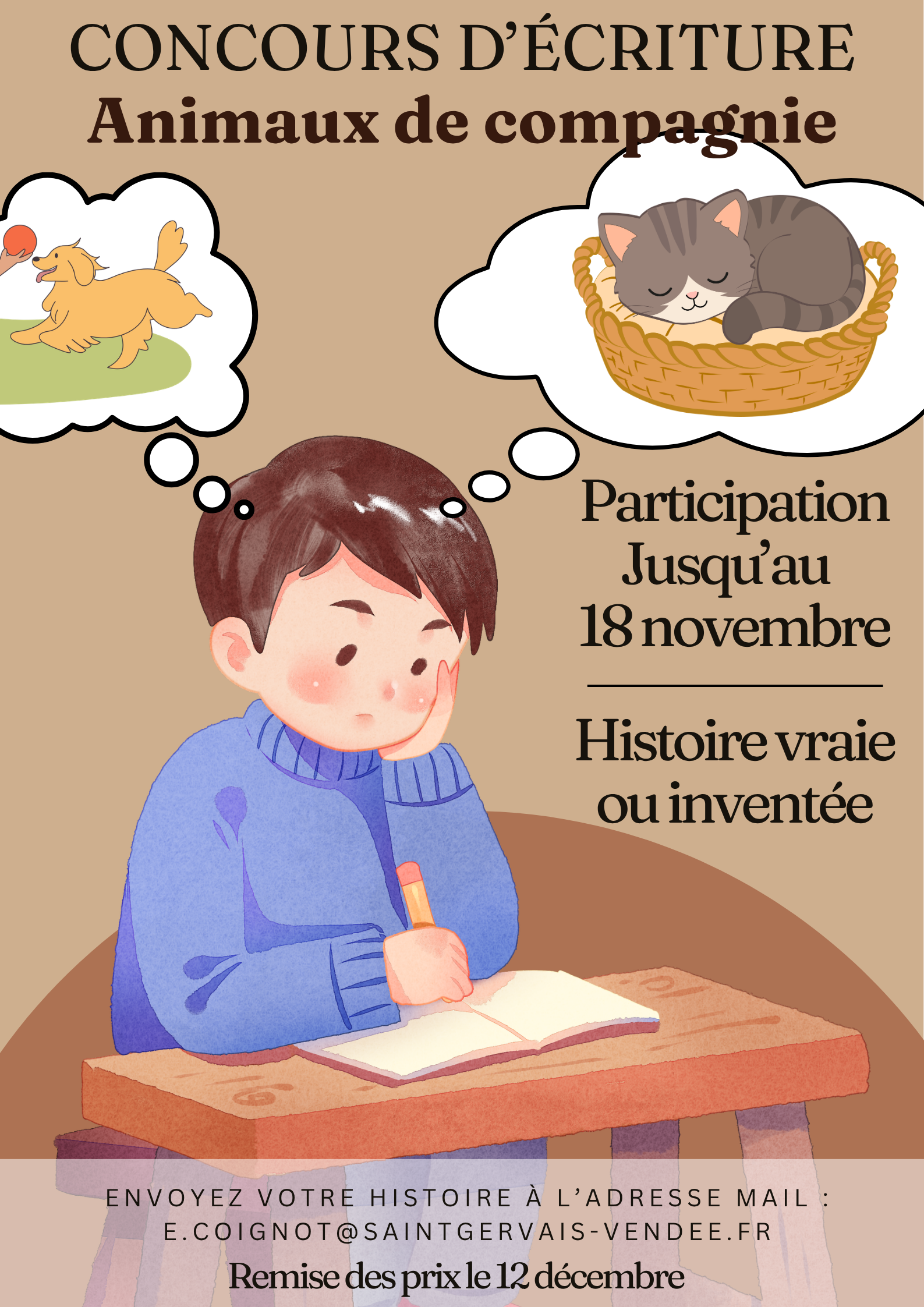 CONCOURS D’ÉCRITURE CONCOURS D’ÉCRITURE